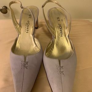 St. John Lilac Slingback Heels